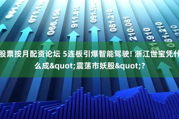 股票按月配资论坛 5连板引爆智能驾驶! 浙江世宝凭什么成"震荡市妖股"?