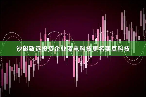 沙磁致远投资企业蓝电科技更名赛豆科技